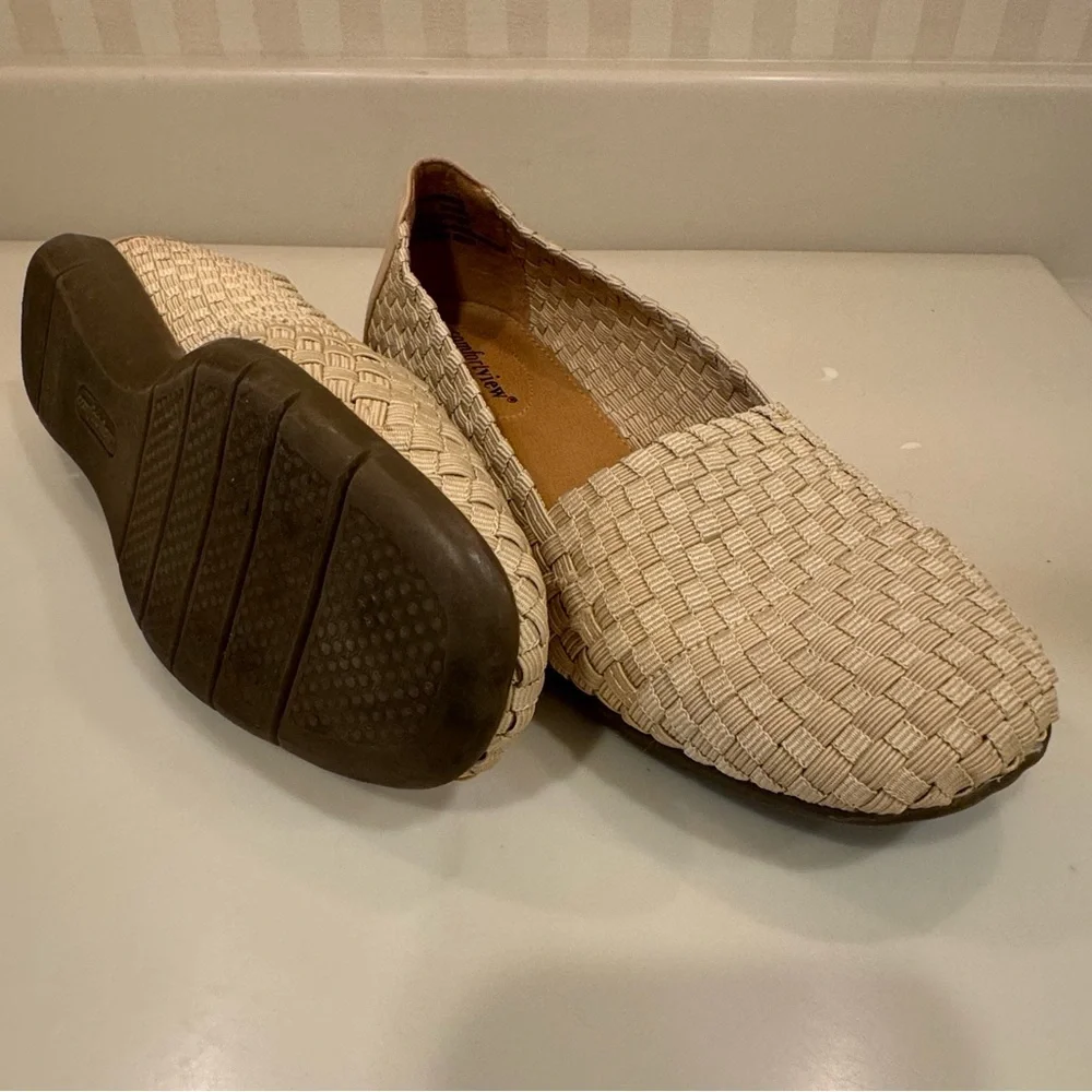 Comfortview The Bethany Slip On Flat - Khaki Metallic